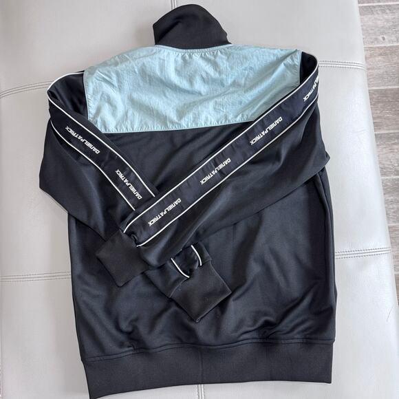 Daniel Patrick Men's XS/S NWT BNWT AW18 Track Light Blue Black Jacket - Picture 6 of 8